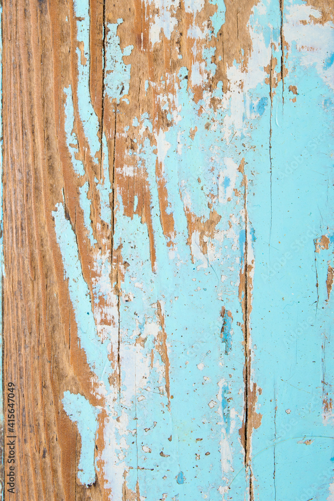 wooden shabby background with scratches and bleed-through paint
