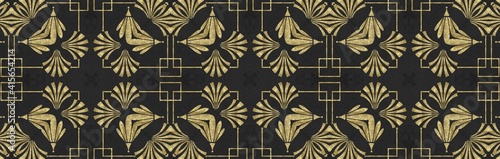 Elegant Gold And Black Banner