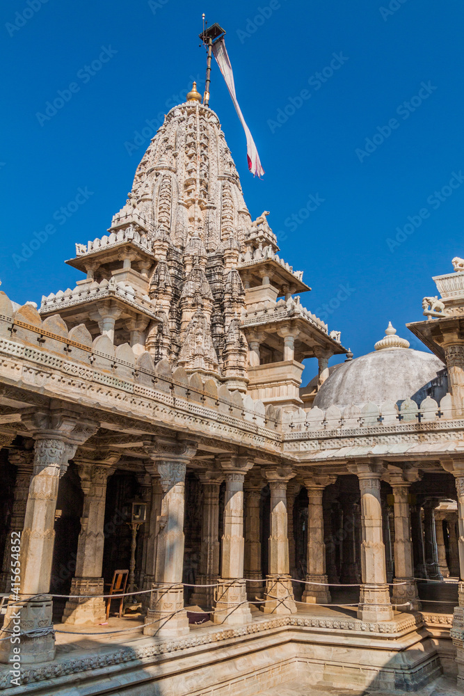 Jain temple at Ranakpur, Rajasthan state, India