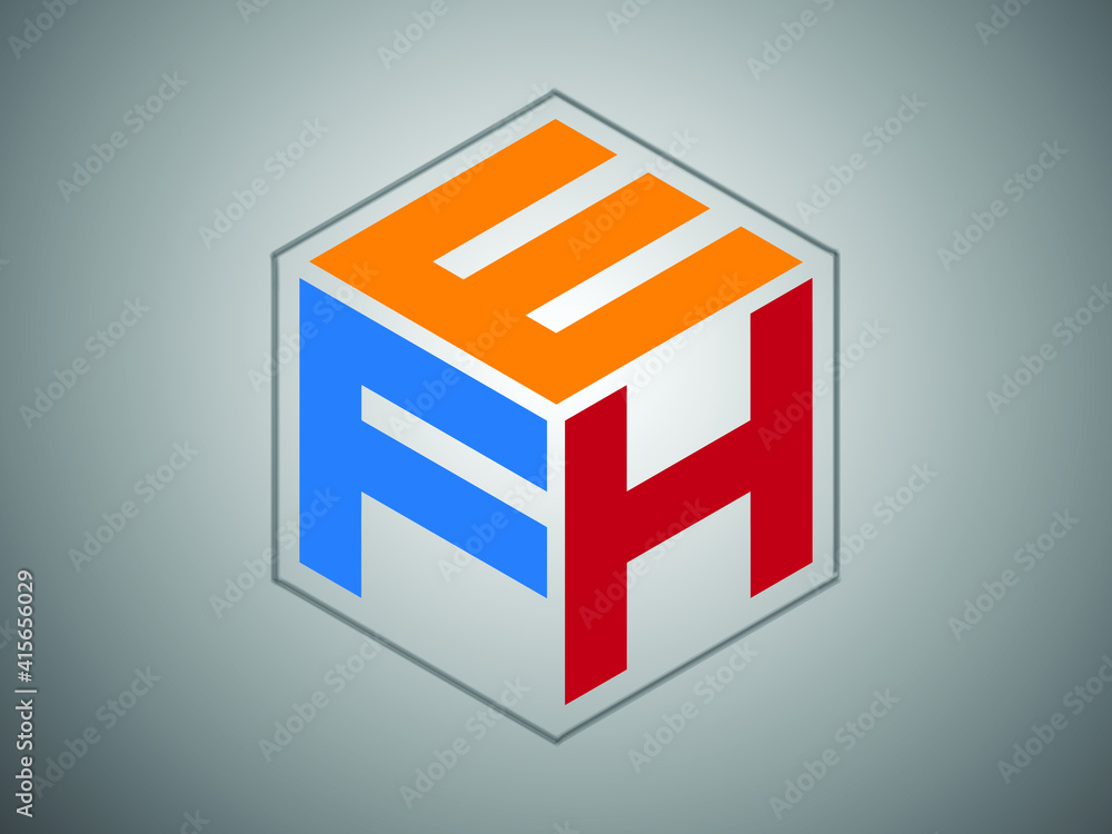 alphabet cube in trendy flat style box logo alphabet cube in trendy flat style box logo