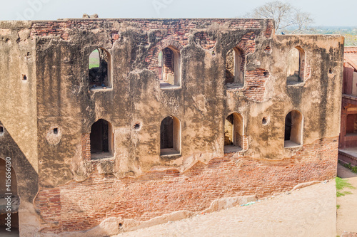 Ruin in the ancient city Fatehpur Sikri  Uttar Pradesh state  India