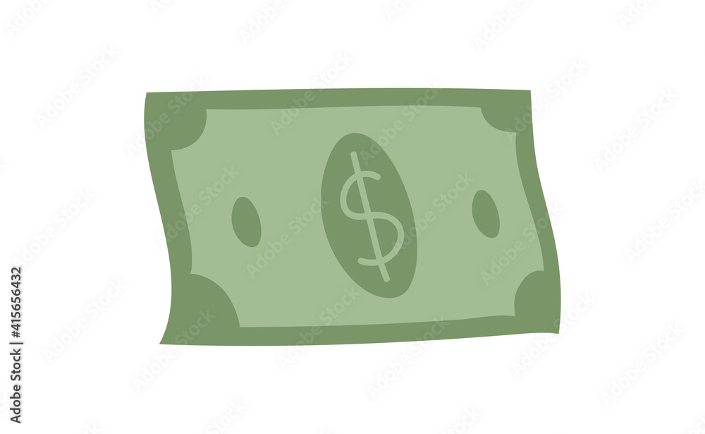 Hand drawn dollar bill illustration. Money symbol, cash doodle. Hand drawn dollar bill illustration. Money symbol, cash doodle.