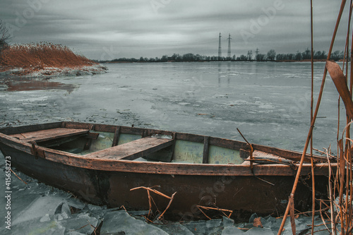 boat in ice