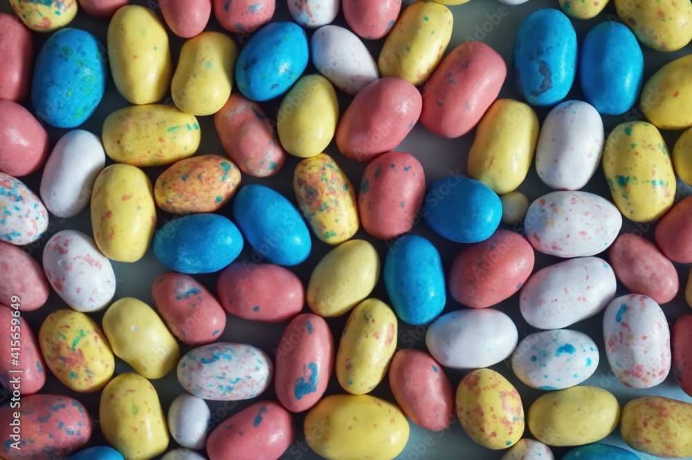 Multi Colored Speckled Candy Easter Eggs Multi Colored Speckled Candy Easter Eggs