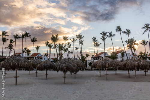 Sunset at Bavaro beach, Dominican Republic