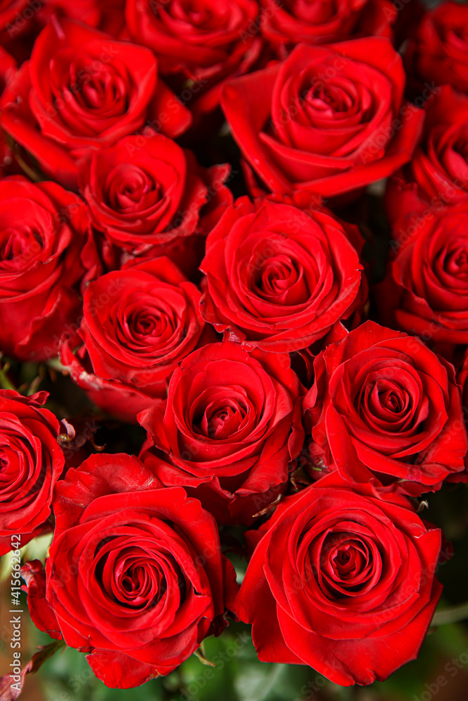Beautiful bouquet of red roses, seen from above. Spring flowers. Wedding, women's day, mothers day and valentines day background. Selective shallow depth of field. Beautiful bouquet of red roses, seen from above. Spring flowers. Wedding, women's day, mothers day and valentines day background. Selective shallow depth of field.