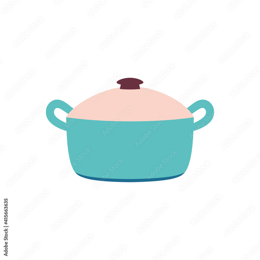 cartoon pan isolated on white, vector illustration cartoon pan isolated on white, vector illustration