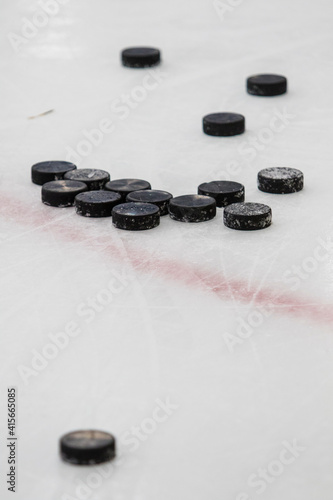 Hockey pucks