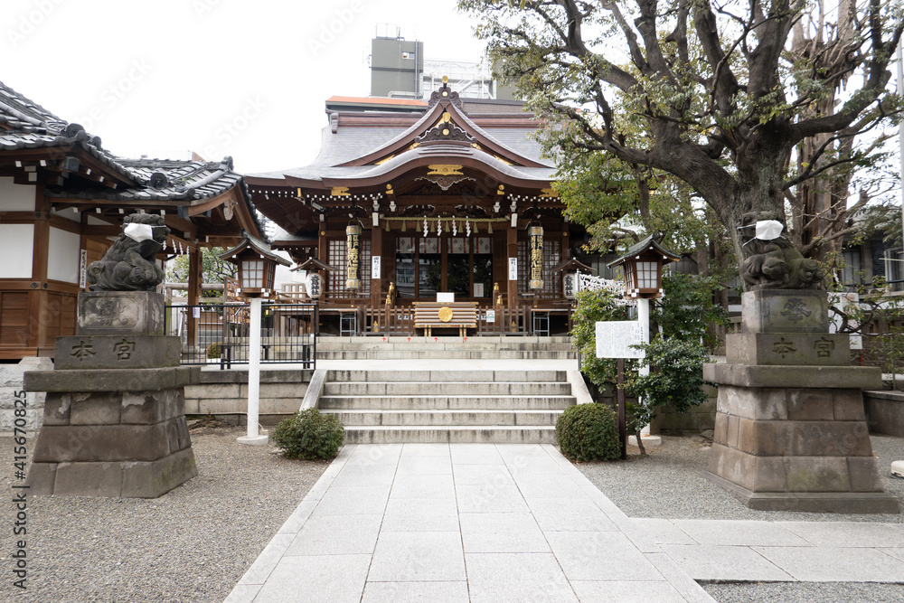 Naklejka premium 目黒大鳥神社