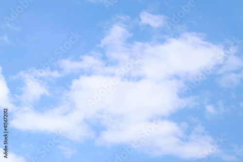 Beautiful blue sky and clouds  a natural background