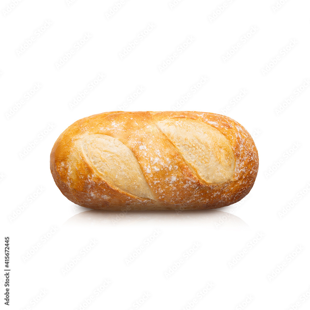 Loaf baked bread