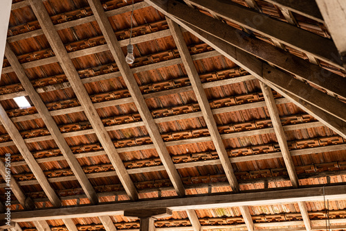 【屋根】屋根裏のパターン素材【背景】
