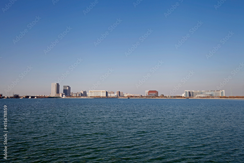 Urban construction by the sea