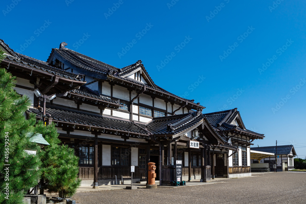 国指定重要文化財旧国鉄大社駅　島根県出雲市