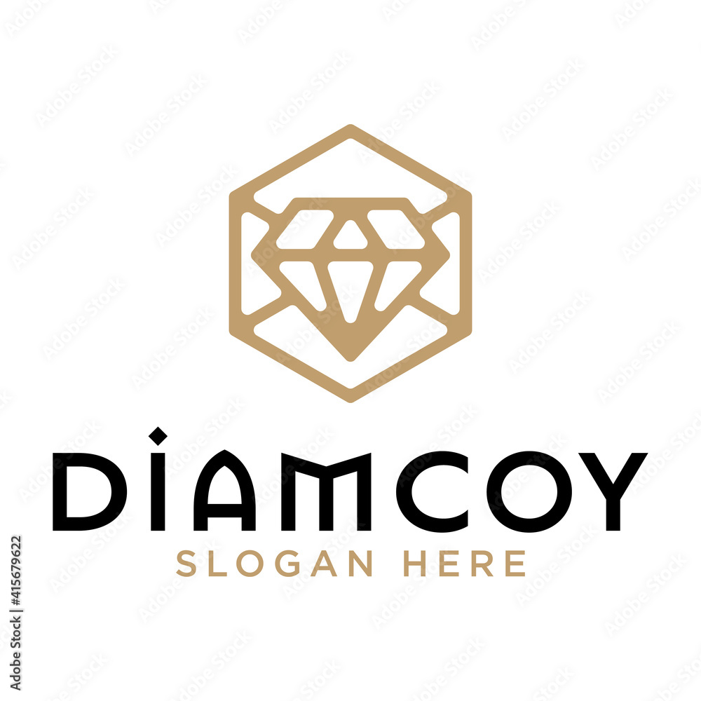 Fototapeta premium Jewelry company logotype. Jewelry icon