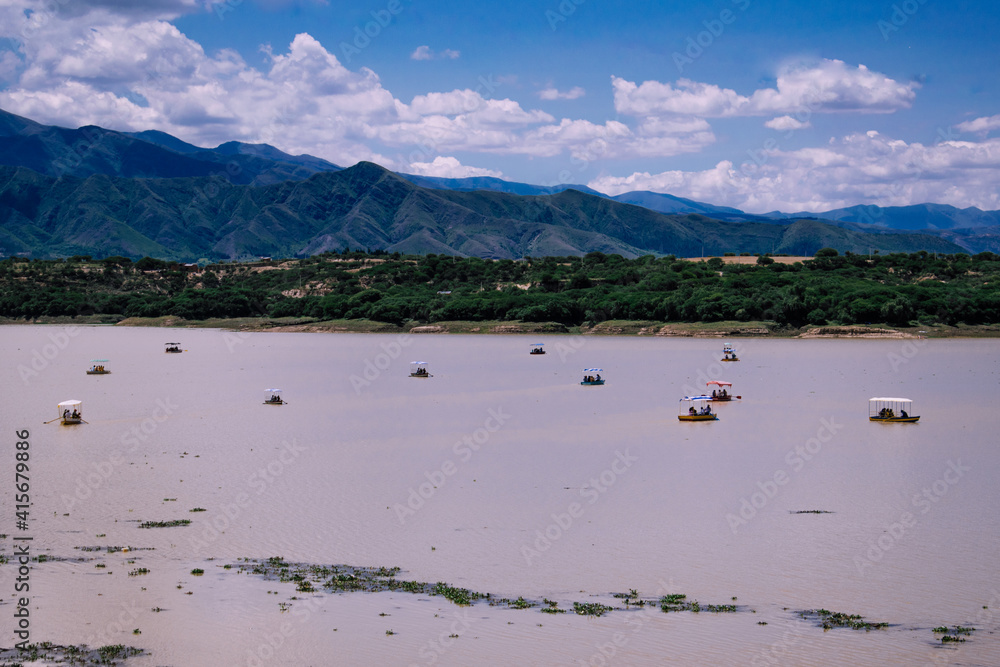 Naklejka premium lago san jacinto tarija