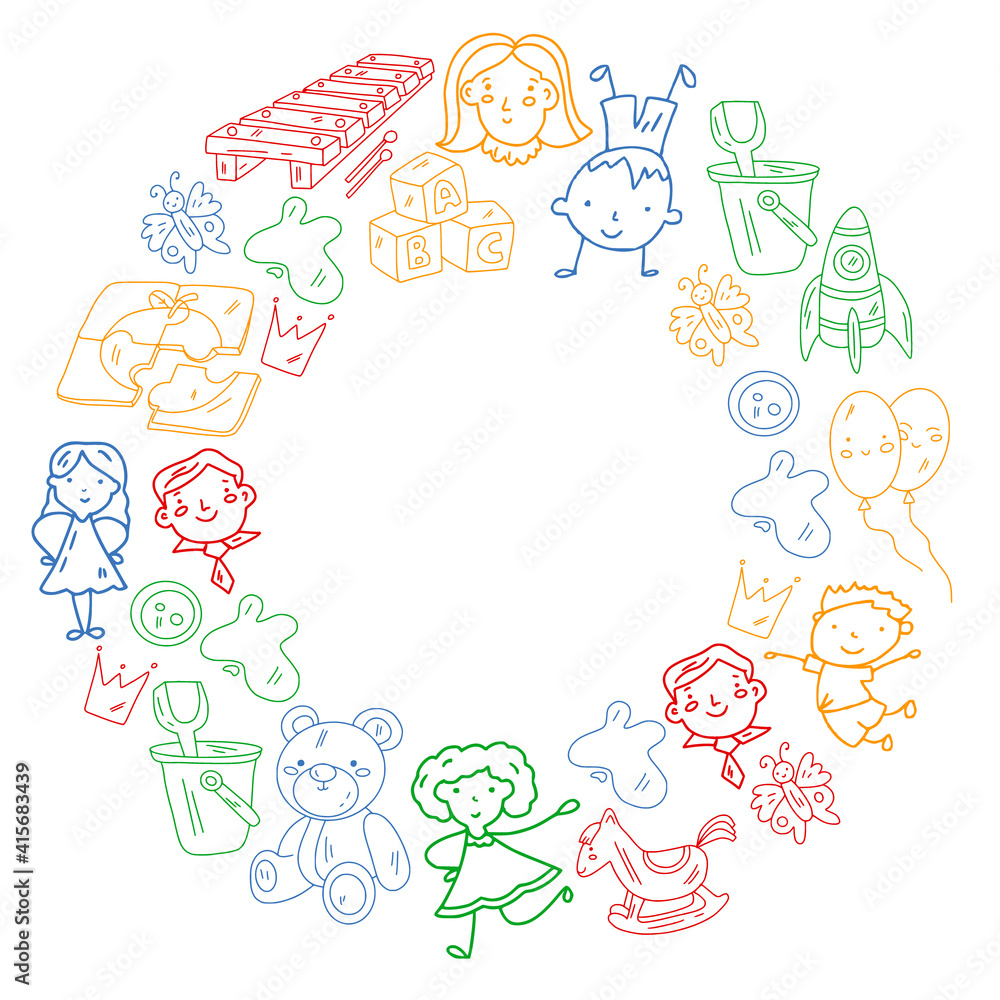 School, kindergarten. Happy children. Creativity, imagination doodle icons with kids. Play, study, grow Happy students Science and research Adventure Explore School, kindergarten. Happy children. Creativity, imagination doodle icons with kids. Play, study, grow Happy students Science and research Adventure Explore