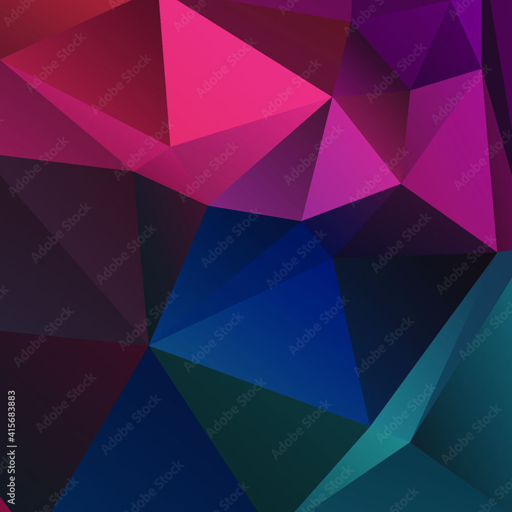 Obraz premium Abstract Color Polygon Background Design, Abstract Geometric Origami Style With Gradient