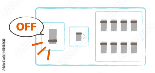 simple illustration of a breaker