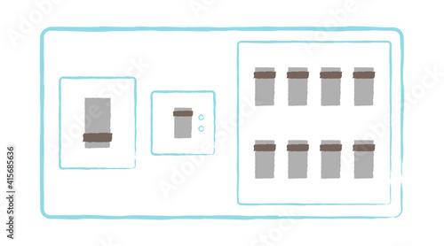 simple illustration of a breaker