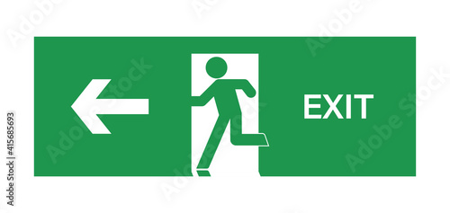 illustration of a emergency stairs mark