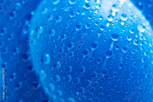 Water vapor condenses into droplets