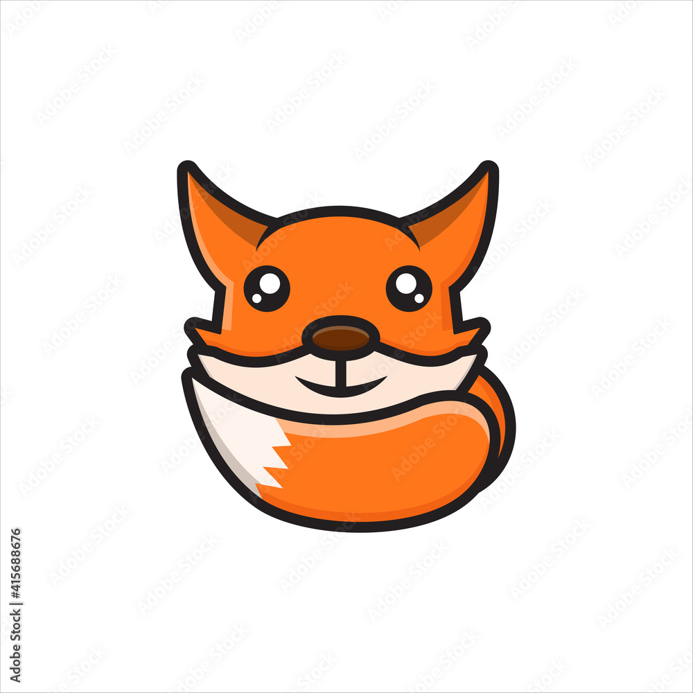 cute fox vector design eps 10 cute fox vector design eps 10