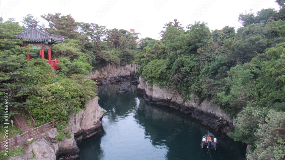 Fototapeta premium Seongsan Ilchulbong, Jeju, Jeju-si, South Korea, Jeju-do