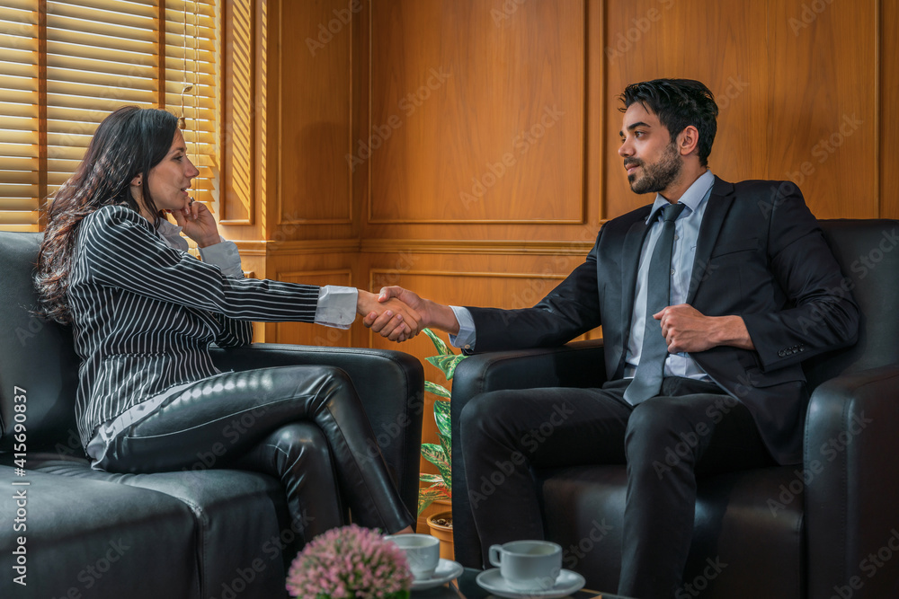 businesspeople having handshaking for business deal discussion businesspeople having handshaking for business deal discussion