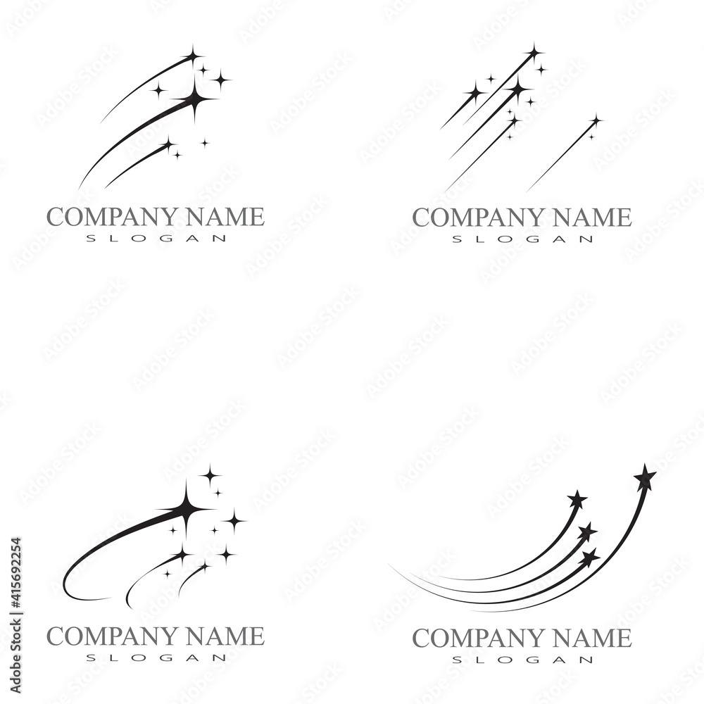 Obraz premium Star icon Template vector illustration design