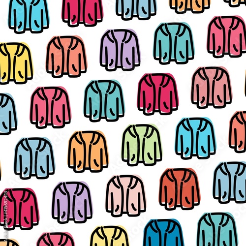 Hoodie pattern  white isolated background
