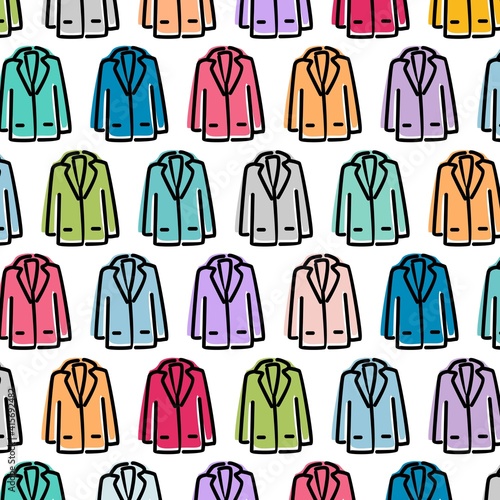 Long sleeve shirt pattern  white isolated background