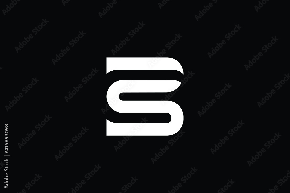 Minimal Innovative Initial BS logo and SB logo. Letter SB BS creative elegant Monogram. Premium Business logo icon. White color on black background Minimal Innovative Initial BS logo and SB logo. Letter SB BS creative elegant Monogram. Premium Business logo icon. White color on black background