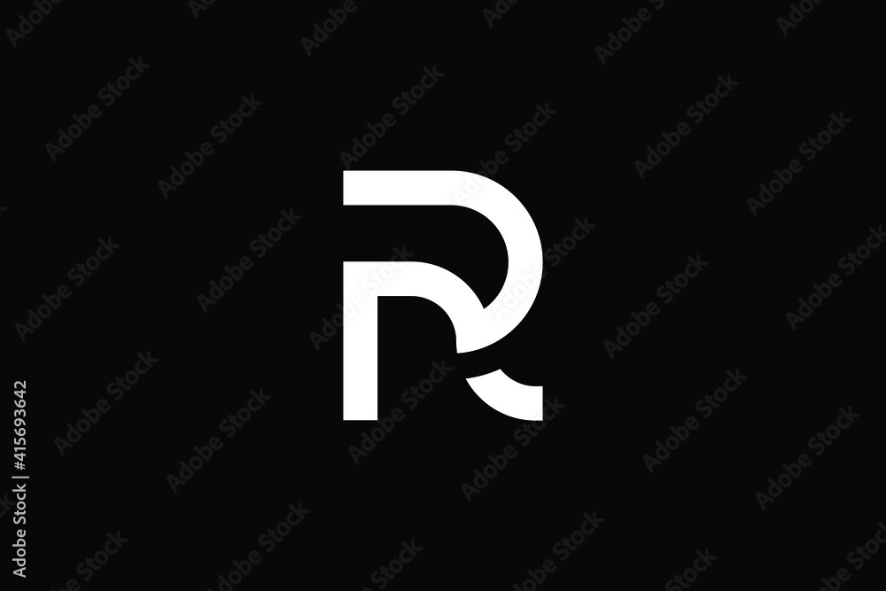 Minimal Innovative Initial PR logo and RP logo. Letter PR RP creative elegant Monogram. Premium Business logo icon. White color on black background Minimal Innovative Initial PR logo and RP logo. Letter PR RP creative elegant Monogram. Premium Business logo icon. White color on black background