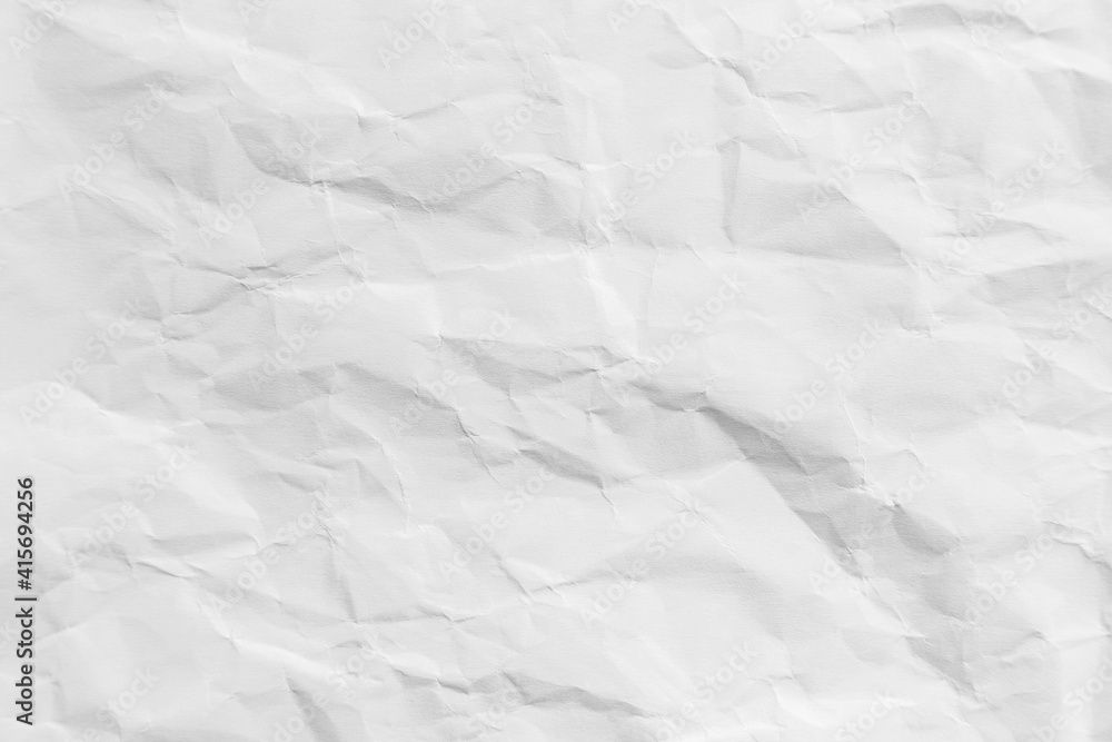 Recycled crumpled white paper texture or paper background for design with copy space for text or image Recycled crumpled white paper texture or paper background for design with copy space for text or image
