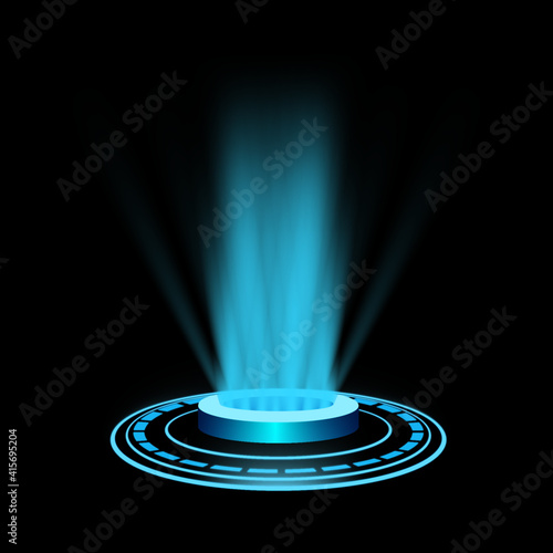 Stage lighting vector
