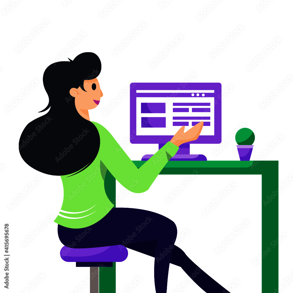 Office worker vector Office worker vector