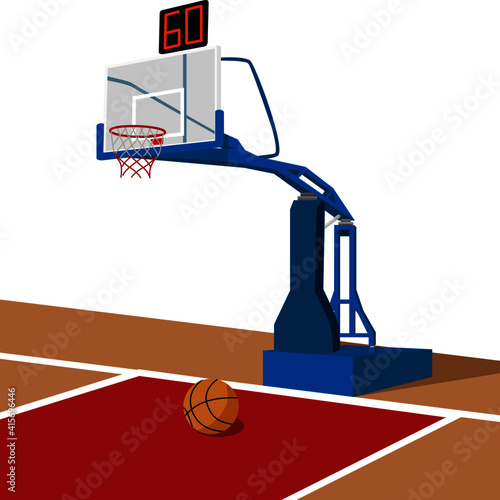 Basketball hoop vector