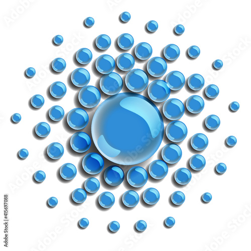 Creative water drop vector