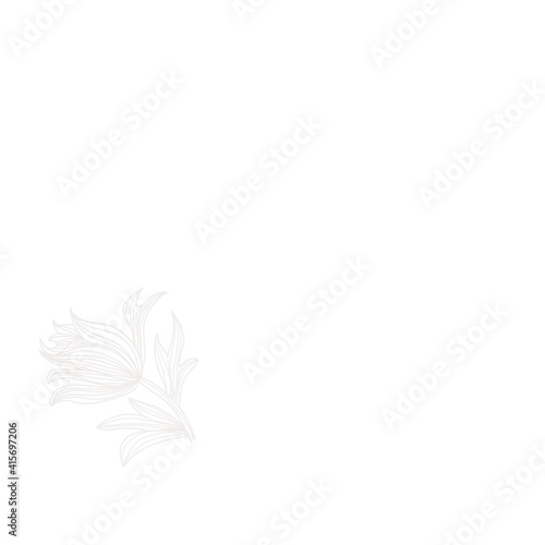 Gray flowers vector