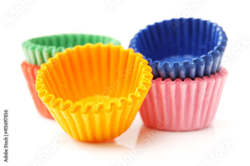 cupcake cups isolated
