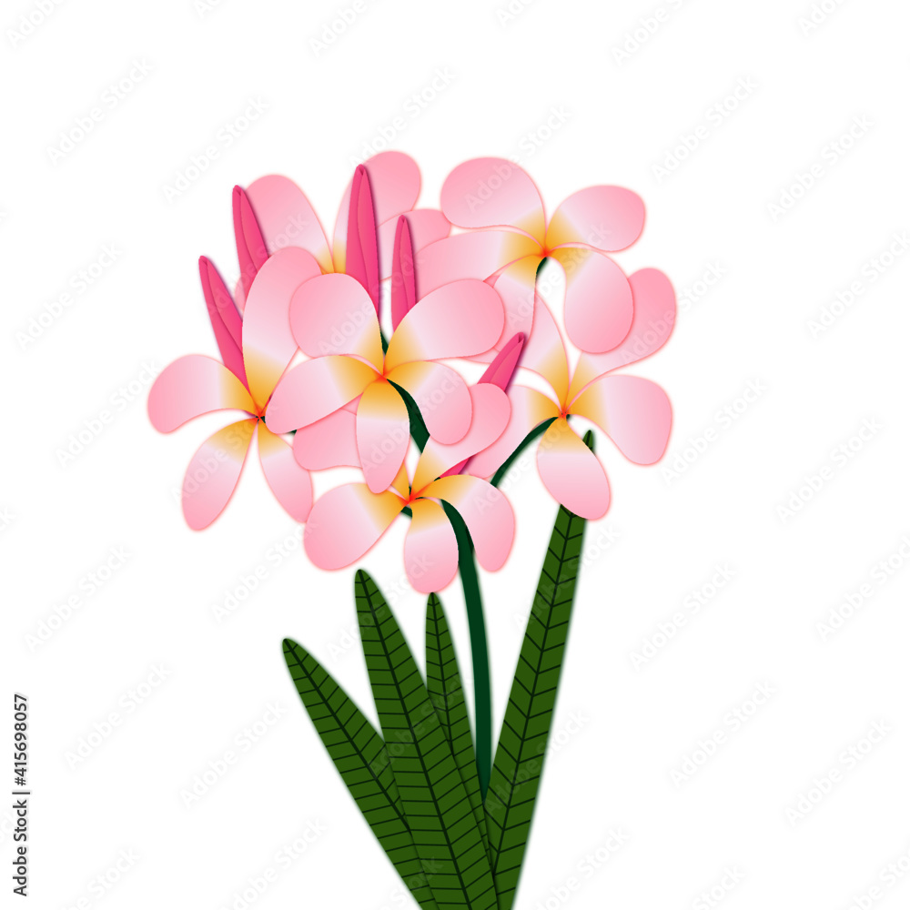 A bunch of flowers vector
