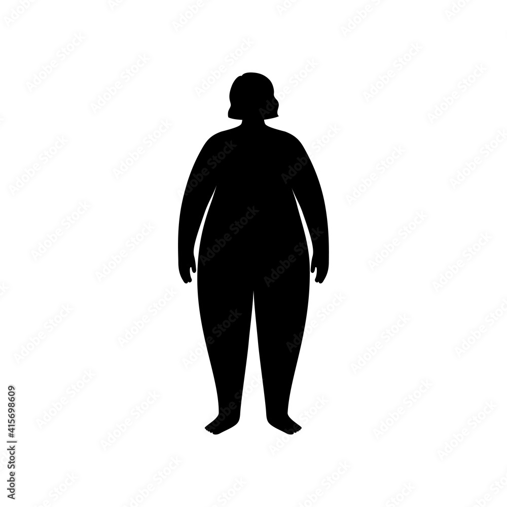 Obraz premium Obese woman concept