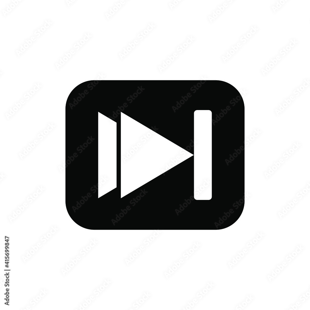 Fast forward button icon vector graphic illustration Fast forward button icon vector graphic illustration