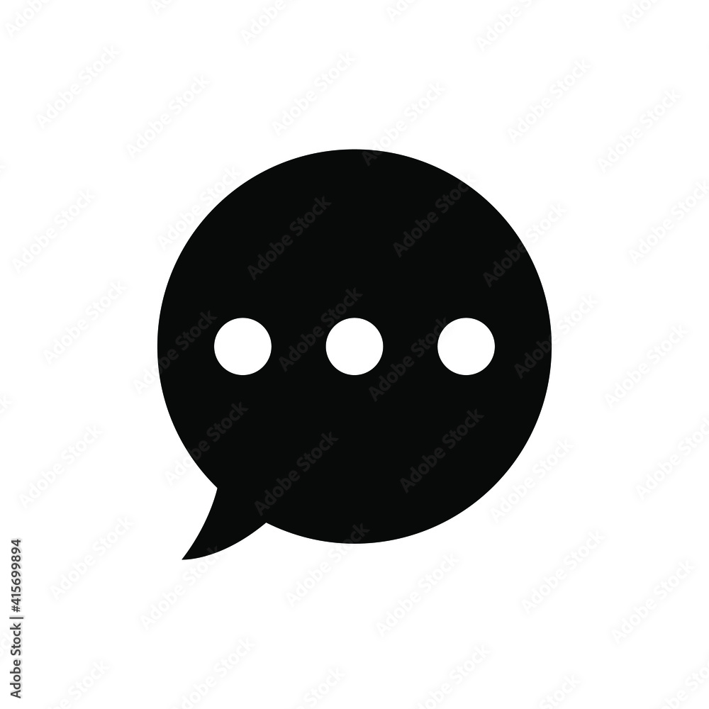 Speech bubble icon vector graphic illustration Speech bubble icon vector graphic illustration