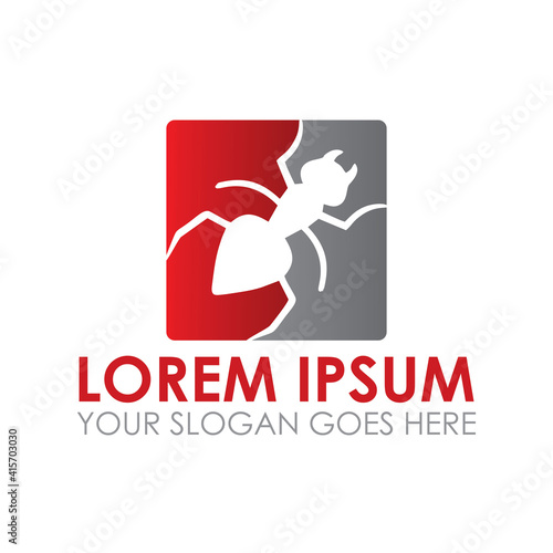 pest control vector , insecticide logo