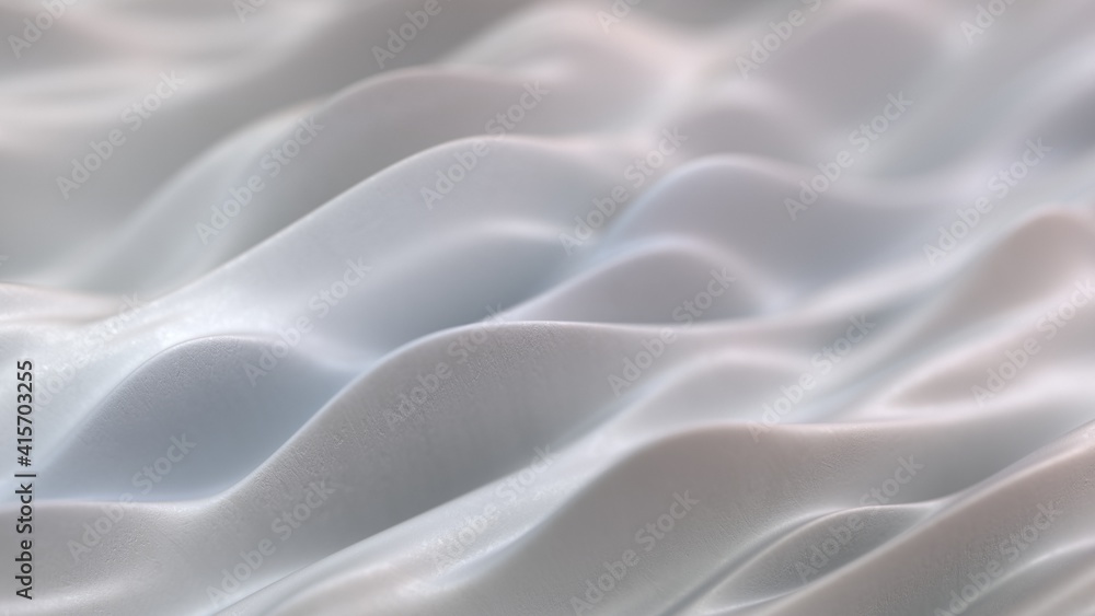 Wavy surface with shallow DOF. 3D render Wavy surface with shallow DOF. 3D render