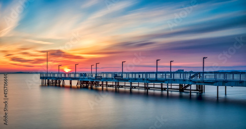 Wallpaper Mural sunset at the pier Torontodigital.ca
