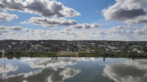 clouds over the lake
