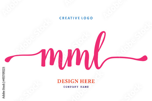 MML lettering logo is simple, easy to understand and authoritative